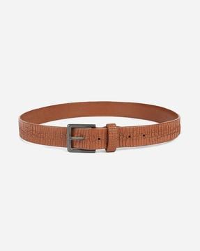 textured-slim-leather-belt