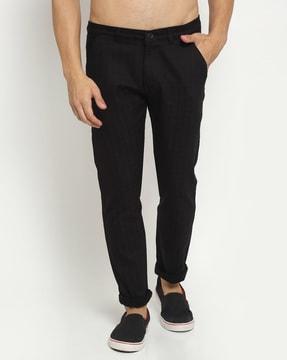 checked-printed-slim-fit-trousers