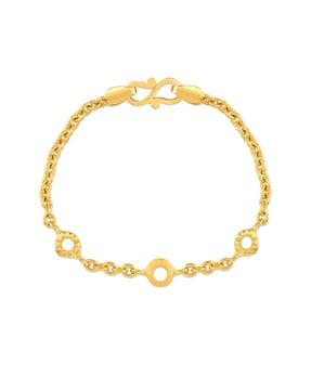 yellow-gold-circle-shape-link-bracelet