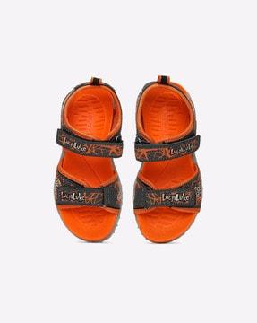 Lucy & Luke Rico-18 Printed Strappy Sandals with Velcro Closure