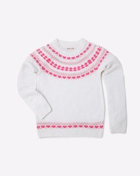 Intarsia Engineered Sweater