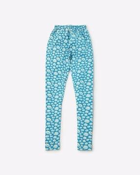 Floral Print Leggings with Elasticated Waist