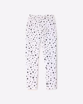polka-dot-print-leggings-with-elasticated-waist