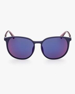 DL0353 56 91C UV-Protected Full-Rim Sunglasses