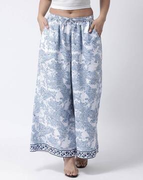 Printed Palazzos with Insert Pockets