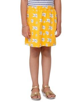 Floral  Print  Knee Length Skirt
