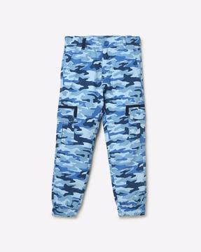 camouflage-print-flat-front-jogger-pants