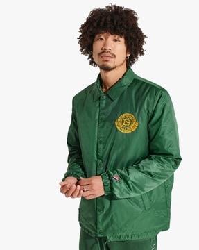 snap-coach-slim-fit-jacket-with-insert-pockets