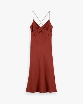 Slip Dress with Twisted Straps