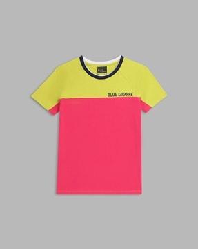 Colorblock Crew-Neck T-shirt