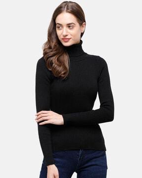 Self-Design High Neck Pullover