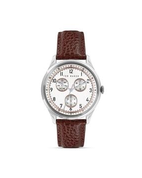 bkpdqs104-daquir-multifunction-analogue-watch-with-leather-strap