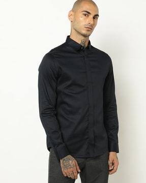 slim-fit-shirt-with-buttoned-cuffs