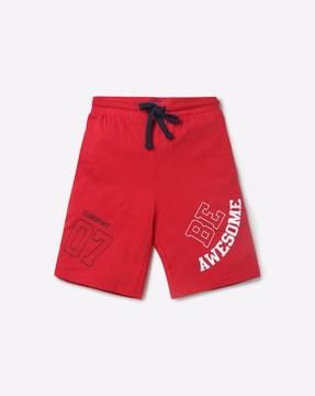 Shorts with Typography