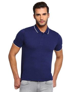 Polo T-shirt with Vented Hems