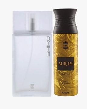 Shiro Edp Citrus Spicy Perfume For Men & Aurum Femme Deodorant Fruity Floral Fragrance For Women