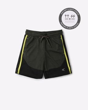 Colourblock Shorts with Insert Pockets