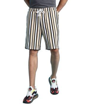 Striped Shorts with Drawstring Waist