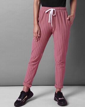 Striped Straight Track Pants
