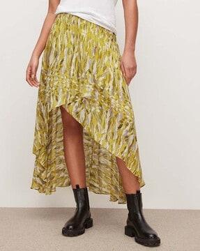 Slvina Oniyuri Assymetrical Printed Skirt