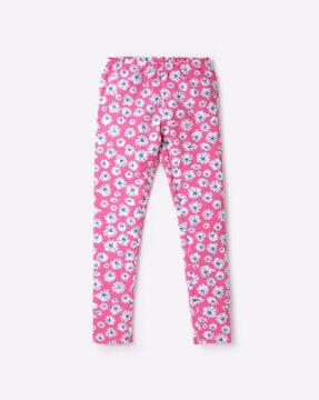 Floral Print leggings with Elasticated Waist