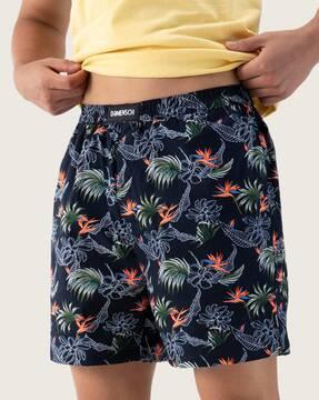 Floral Print Boxers with Insert Pockets