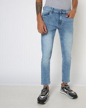 Mid-Rise Slim Jeans