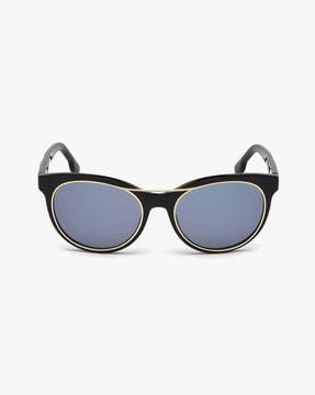 DL0213 Mirrored UV-Protected Oval Sunglasses