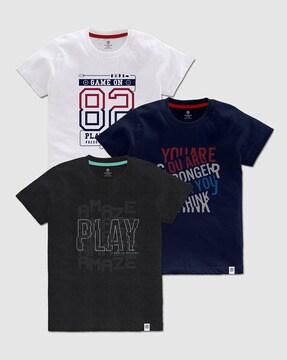 Pack of 3 Printed T-shirts