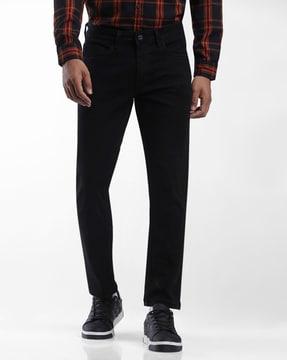 Mid-Rise Tapered Fit Jeans