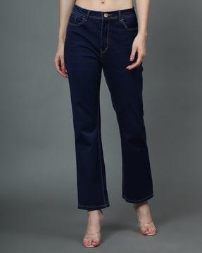 Solid Relaxed Fit Jeans
