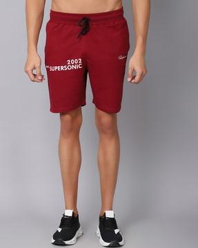 drawstring-waist-flat-front-shorts