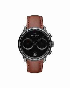 PI42GMLEBRBL Chronograph Watch with Leather Strap
