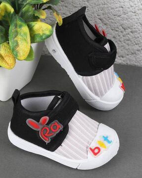 Mid-Top Slip-On Shoes with Velcro Closure