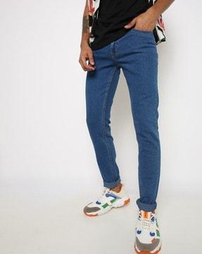 Lightly Washed Skinny Fit Jeans