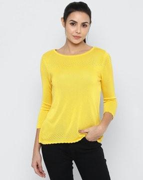 ribbed-round-neck-top