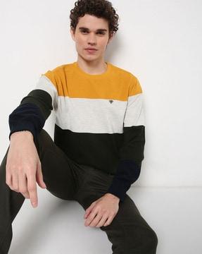 colourblock-slim-fit-crew-neck-sweatshirt