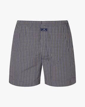 Checked Boxers with Elasticated Waist