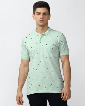 micro-print-cotton-polo-t-shirt