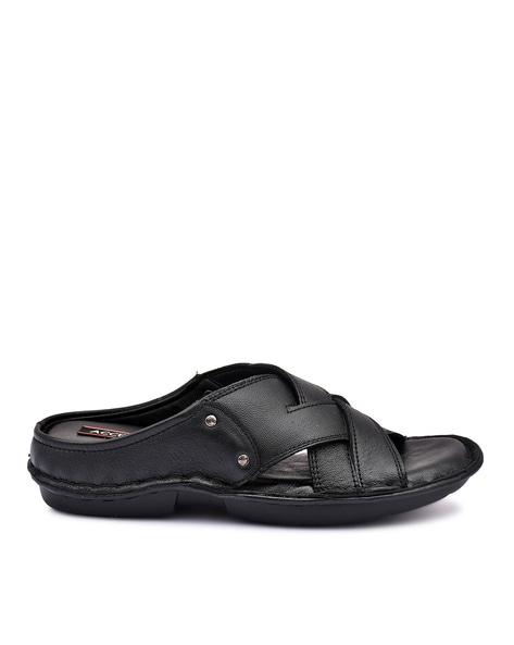 Round-Toe Slip-on Sandals