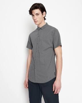 micro-print-slim-fit-shirt-with-concealed-placket