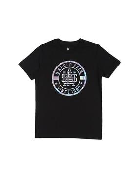 Brand Print Crew-Neck T-shirt
