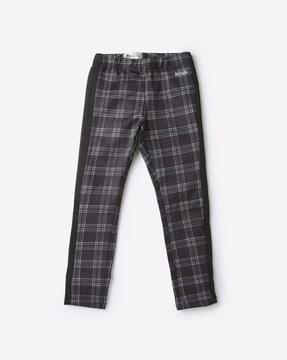 checked-slim-fit-jeggings