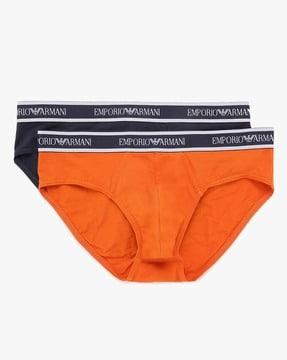 Pack of 2 Briefs with Eagle Logo Waistband