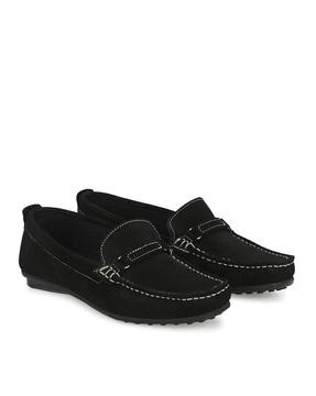 Genuine Leather Slip-On Shoes