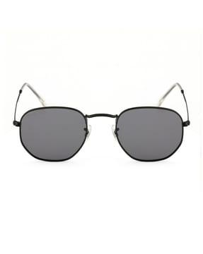 CHI00108-C4 Hexagonal Full-Rim Polarised Round Sunglasses