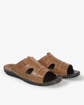 panelled-sip-on-sandals-with-perforations