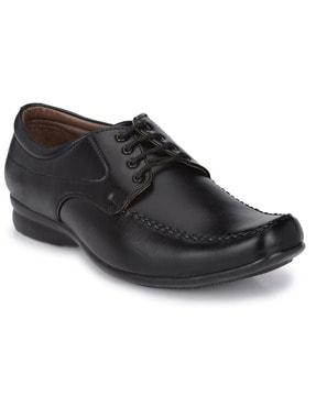 Panelled Lace-Up Formal Shoes