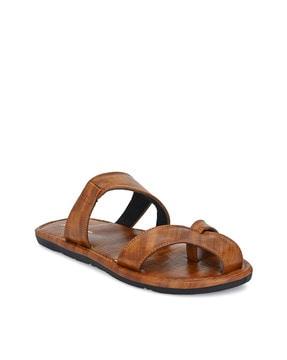 Round-Toe Slip-On Sandals