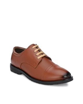 Lace-Up Round-Toe Formal Shoes 